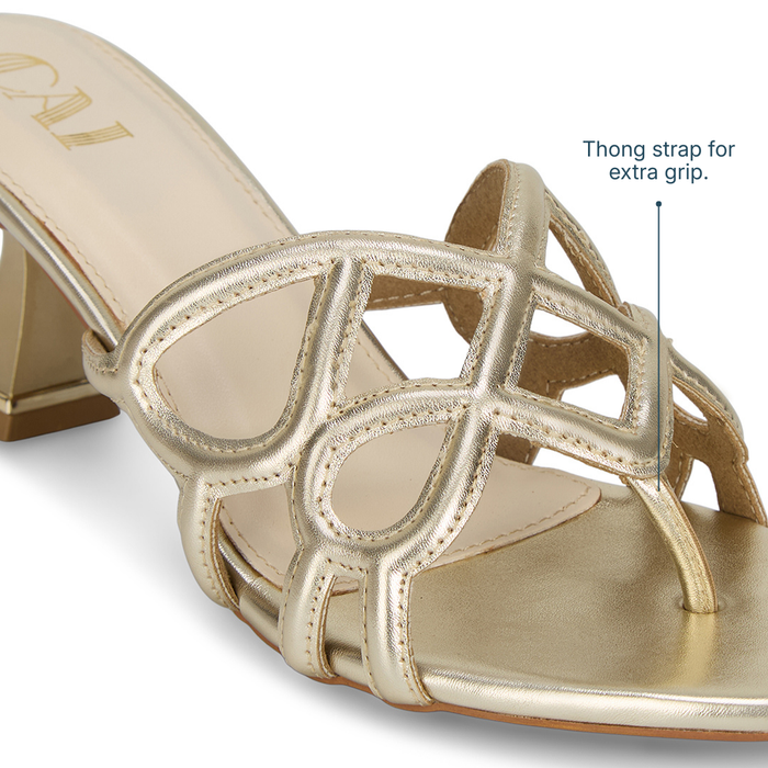 Encased Gold Heels