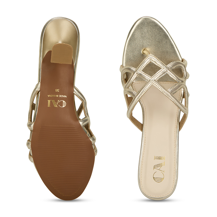 Encased Gold Heels