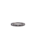 Engraved Pattern Diamond Band 'S