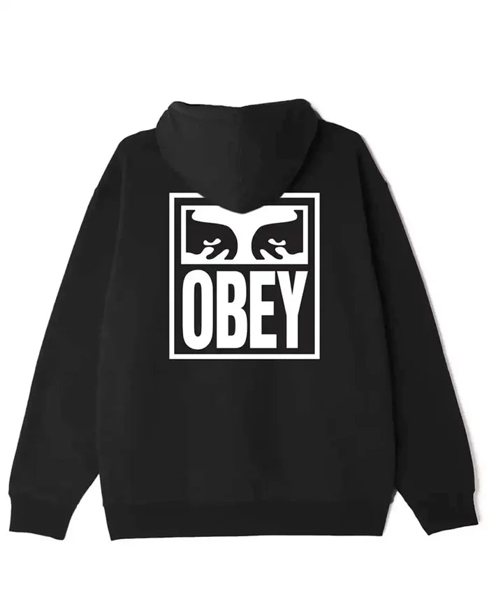 Eyes Icon 2 French Terry Hoodie - Black