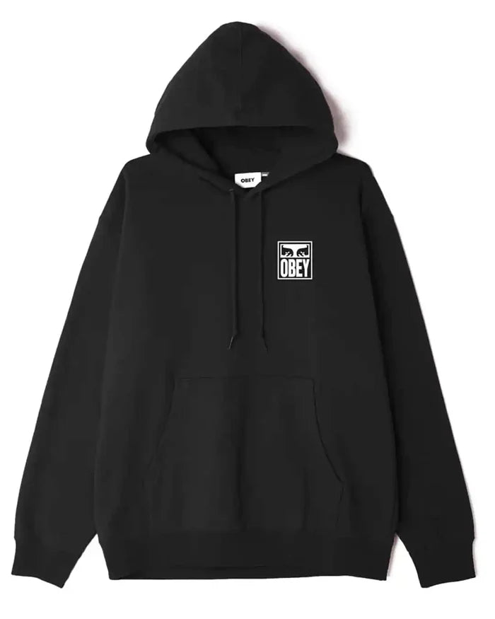 Eyes Icon 2 French Terry Hoodie - Black