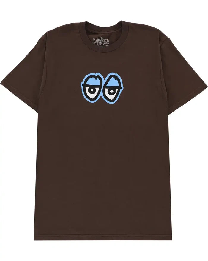 Eyes Lg Ringspun T-Shirt - Brown