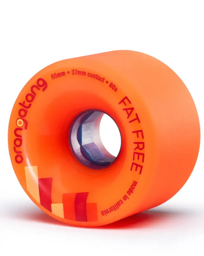 Fat Free Longboard Wheels - Orange