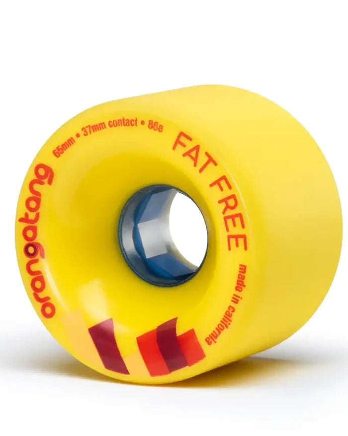 Fat Free Longboard Wheels - Yellow