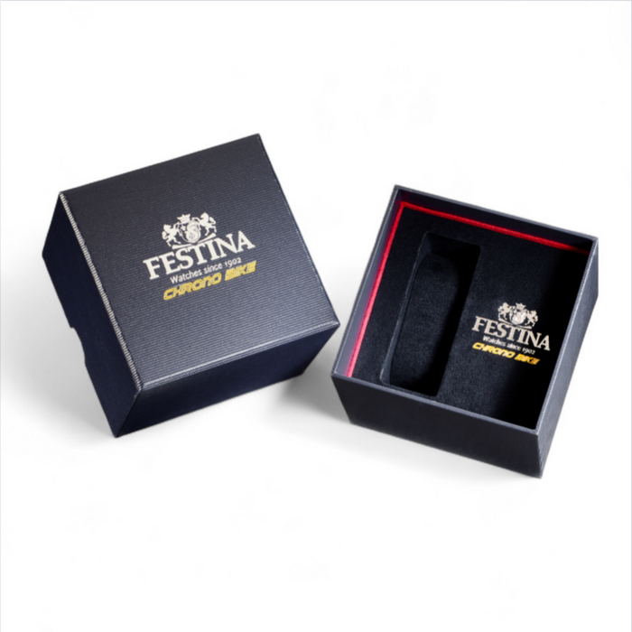 Festina Chrono Bike watch presentation box and packaging display