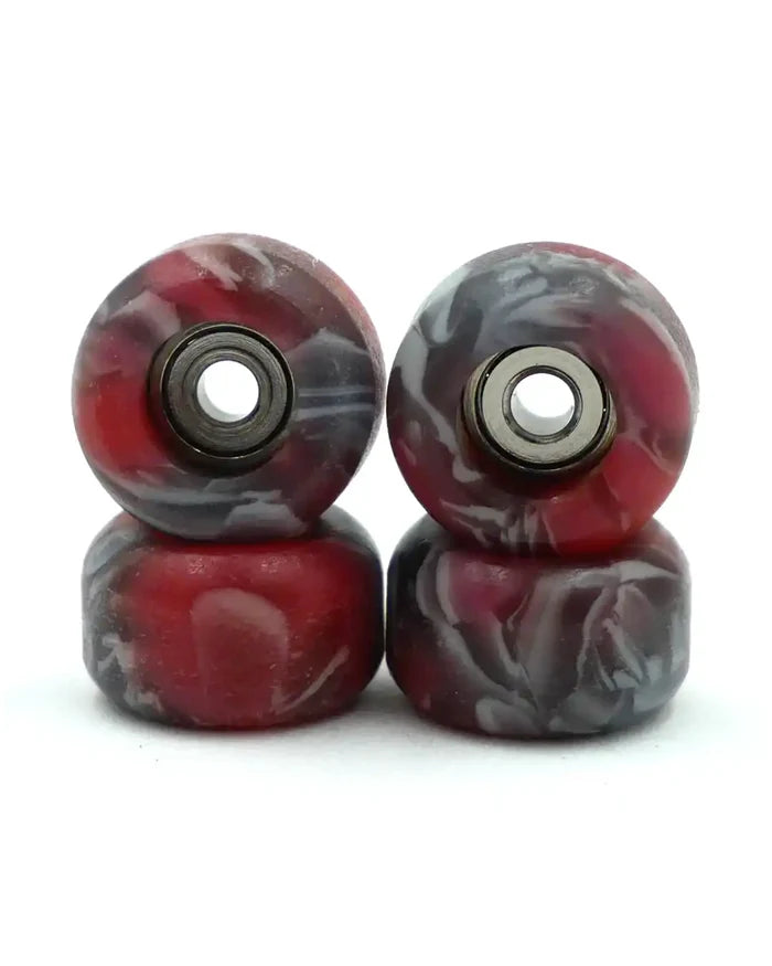 Fingerboard Swirl Grom Wheels 4Pk - Red