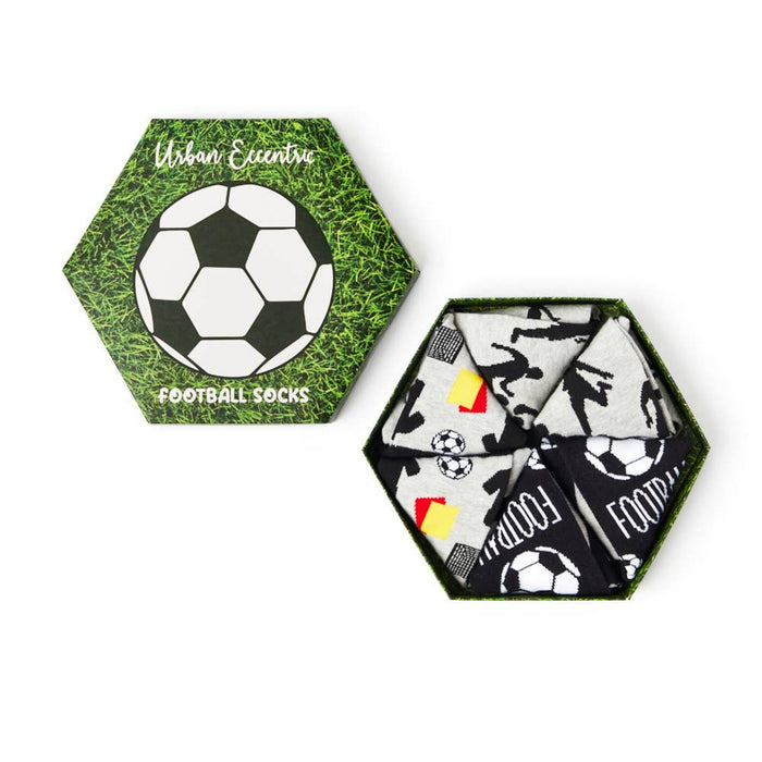 football themed gift box packaging with printed design