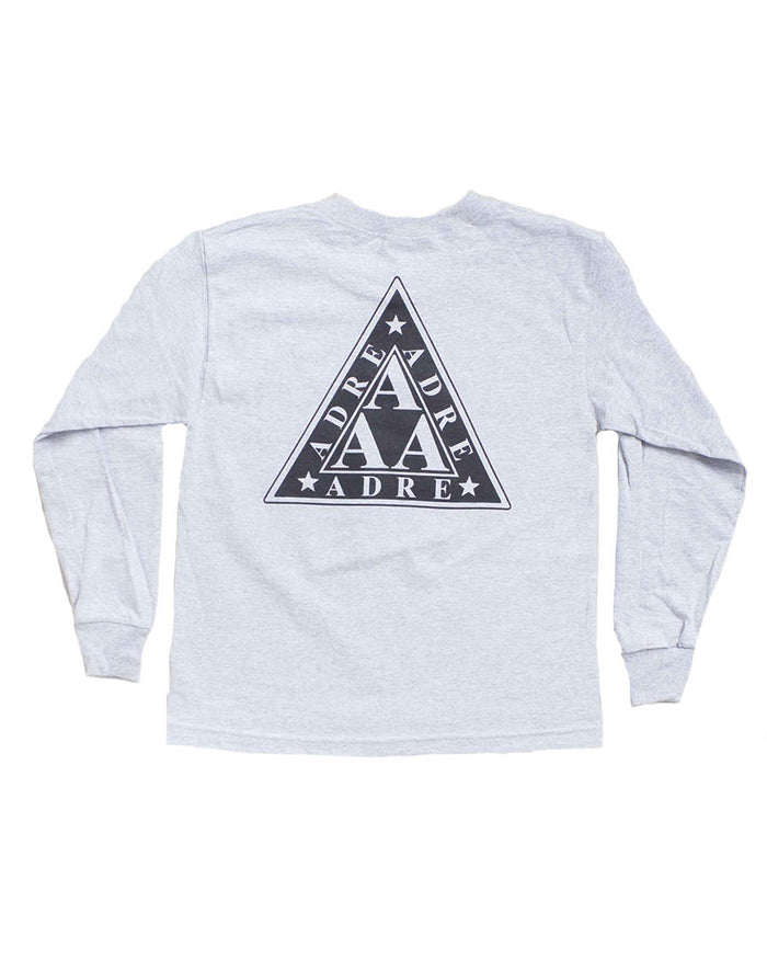 Fp L/S Adre Lambda T-Shirt - Gris - Boutique Adrenaline