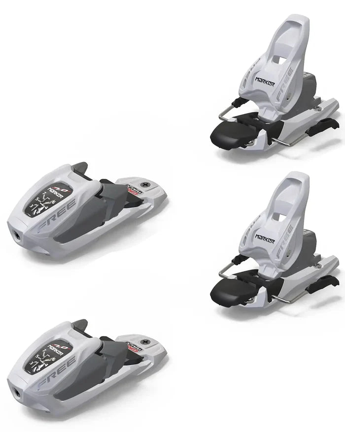 Free 7 Youth Ski Bindings - White/Silver 2027