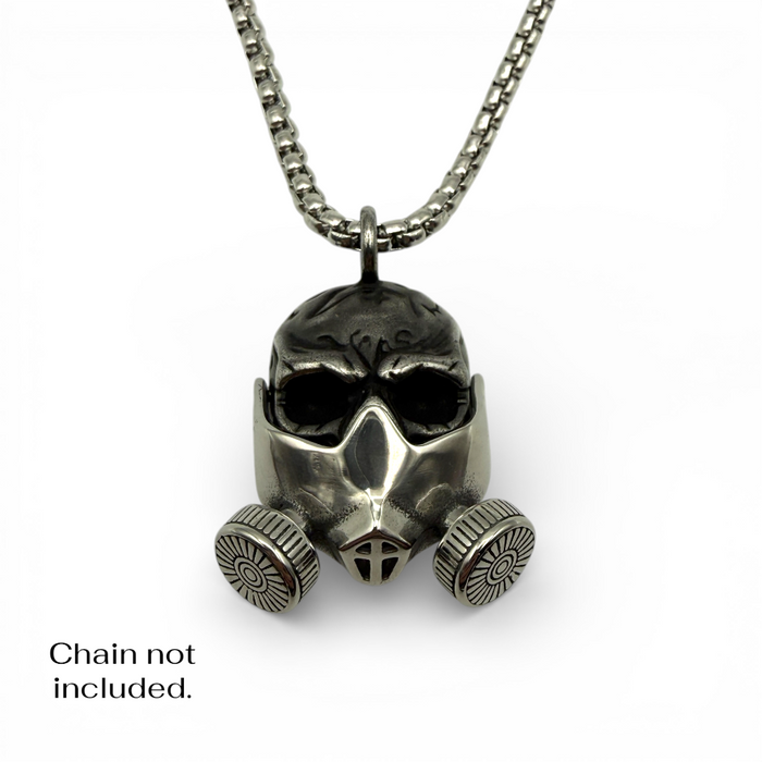 Gas Mask Skull Pendant