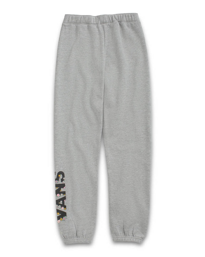 Girls Floral V Sweatpants - Heather Grey