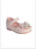 GLITTER BUTTERFLY SHOE WITH VELCRO STRAP