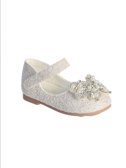 GLITTER BUTTERFLY SHOE WITH VELCRO STRAP
