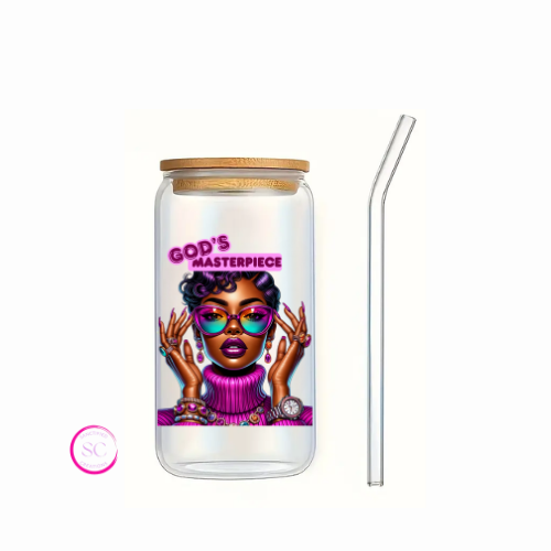 God's Masterpiece Cup – UV DTF Decal