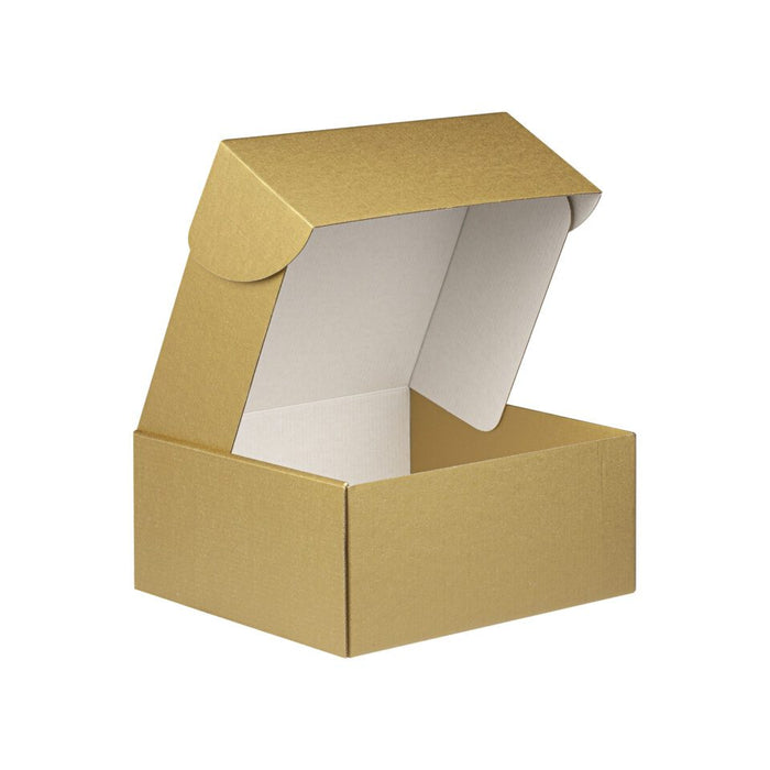 Gold Lid Square Shipper Box – (Pack of 10)