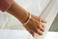 Gold chunky bracelet for women - shani-adi-jewerly