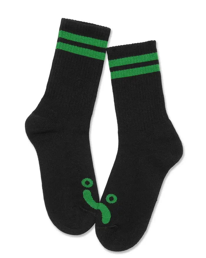 Happy Sad Rip Socks - Black/Green