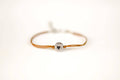 Brown bracelet with silver heart bead, mothers day gift for her - shani-adi-jewerly