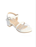 HEEL SHOES WITH CLEAR STRAP