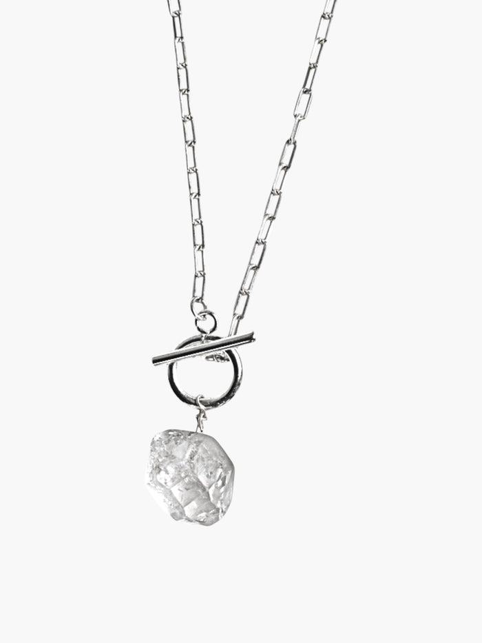HERKIMER DIAMOND PAPER CHAIN TOGGLE NECKLACE - My Store