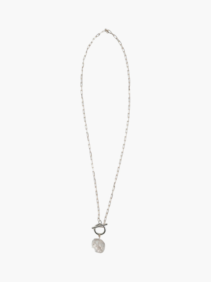 HERKIMER DIAMOND PAPER CHAIN TOGGLE NECKLACE - My Store