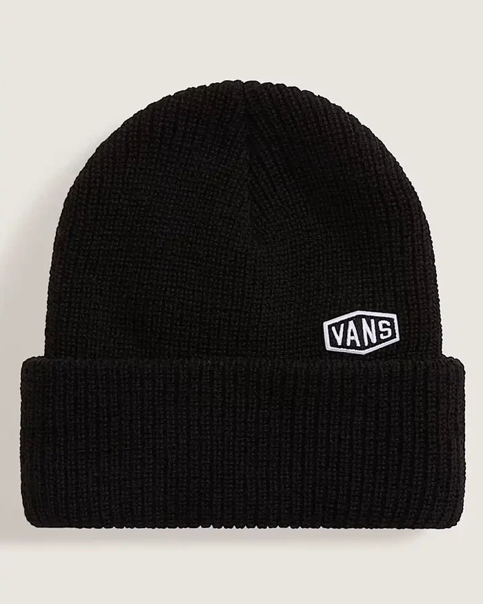 Hex Patch Cuff Beanie - Black