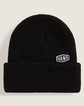 Hex Patch Cuff Beanie - Black