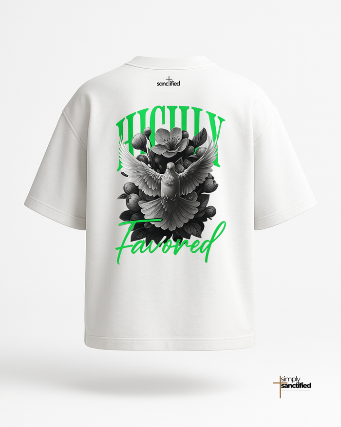 “Highly Favoured” – Oversized T-Shirt