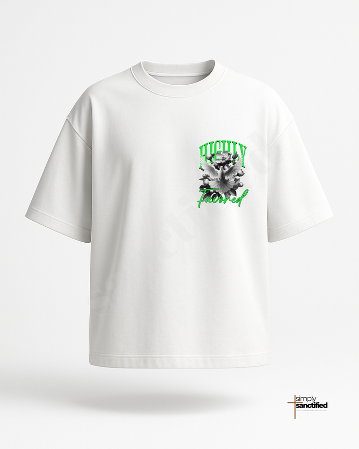 “Highly Favoured” – Oversized T-Shirt