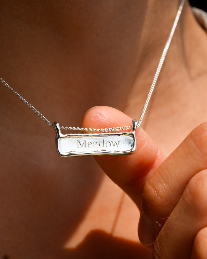 Horizontal Signature Necklace