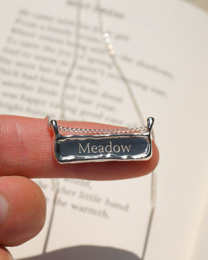 Horizontal Signature Necklace