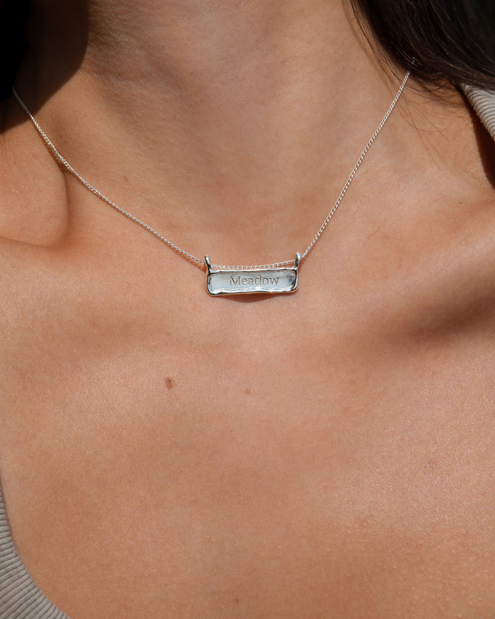 Horizontal Signature Necklace