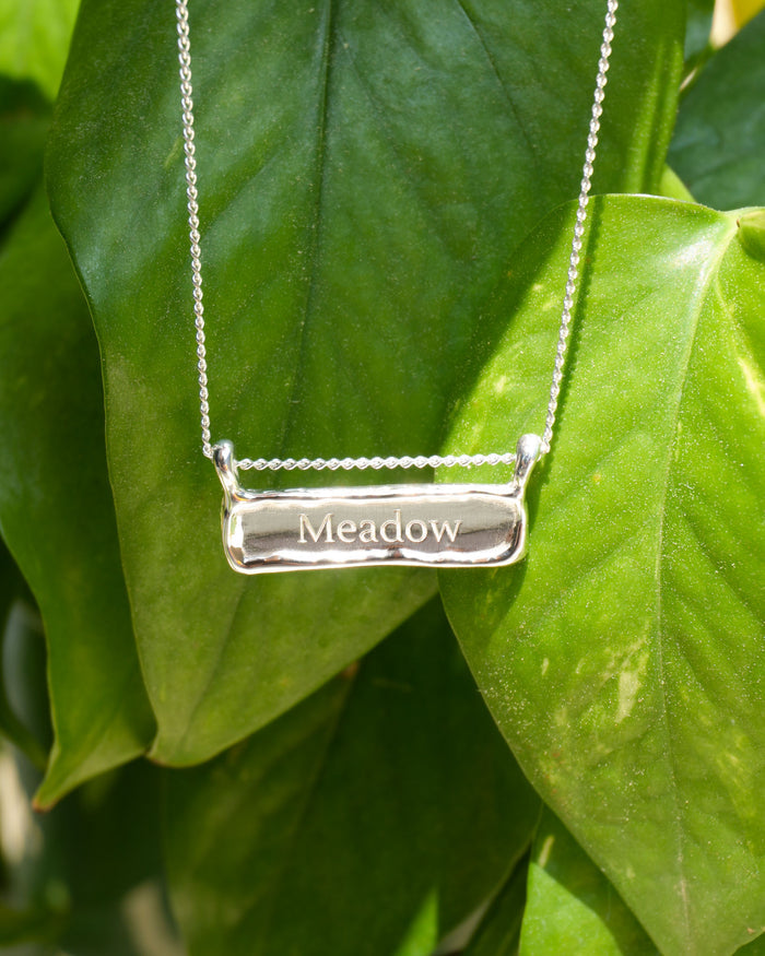 Horizontal Signature Necklace