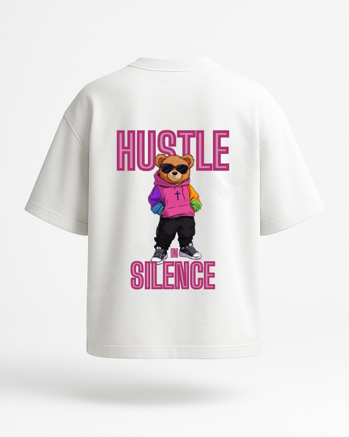 "Hustle in Silence" – Oversized T-Shirt