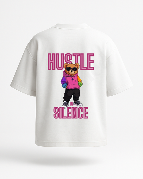 "Hustle in Silence" – Oversized T-Shirt