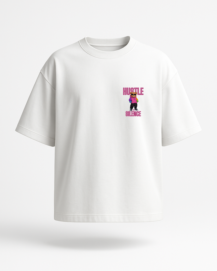 "Hustle in Silence" – Oversized T-Shirt