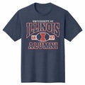Illinois Alumni T-Shirt Navy Distressed