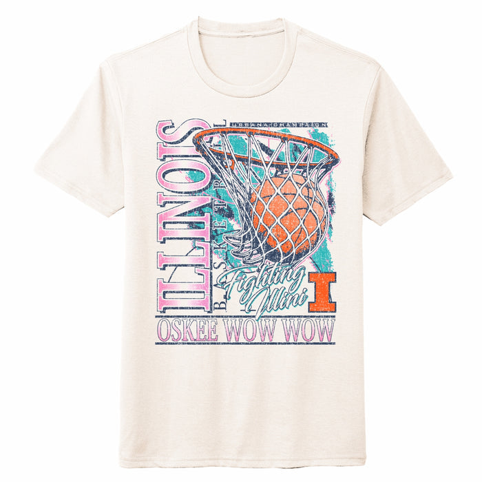 Illinois Basketball T-Shirt 90's Retro