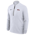 Illinois Fighting Illini Nike Dri-FIT Victory Quarter-Zip Pullover – White with Grey Trim