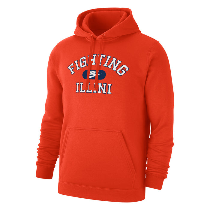Illinois Fighting Illini Nike Fleece Hood Orange