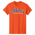 Illinois Fighting Illini Football T-Shirt Orange Script