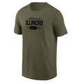 Illinois Fighting Illini Men's Nike Athletics Olive Short Sleeve Tee