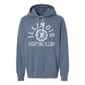 Illinois Fighting Illini Men's Light Blue Seal Arch Hoodie