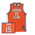 Illinois Fighting Illini NIL Basketball Jersey #15 Jake Davis