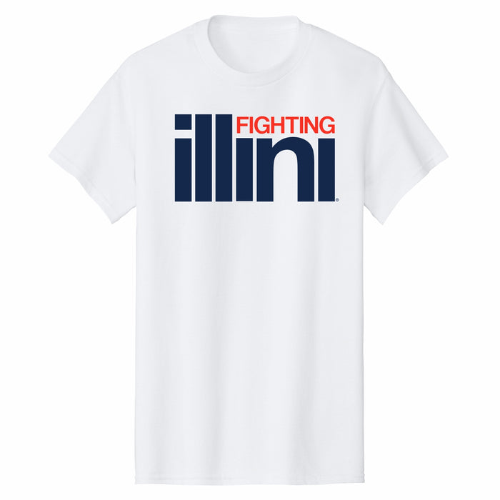 Illinois Fighting Illini Retro White T-Shirt