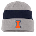 Illinois Fighting Illini Nike Terra Stripe Beanie Pewter