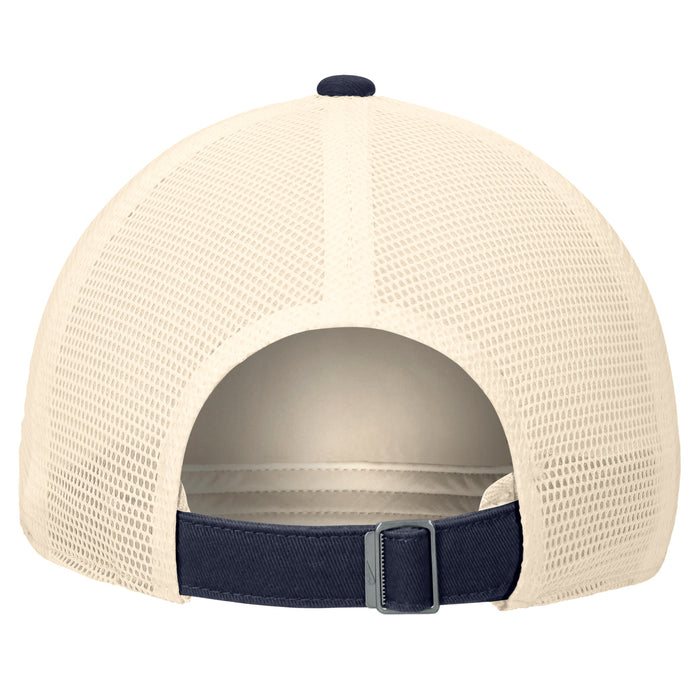 Illinois Hat Nike Tan/Navy Mesh Back Round Logo