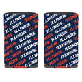 Illinois Koozie Orange/White Wordmark