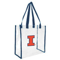 Illinois Navy/Orange Clear Tote