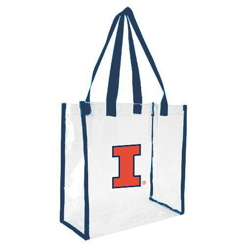 Illinois Navy/Orange Clear Tote